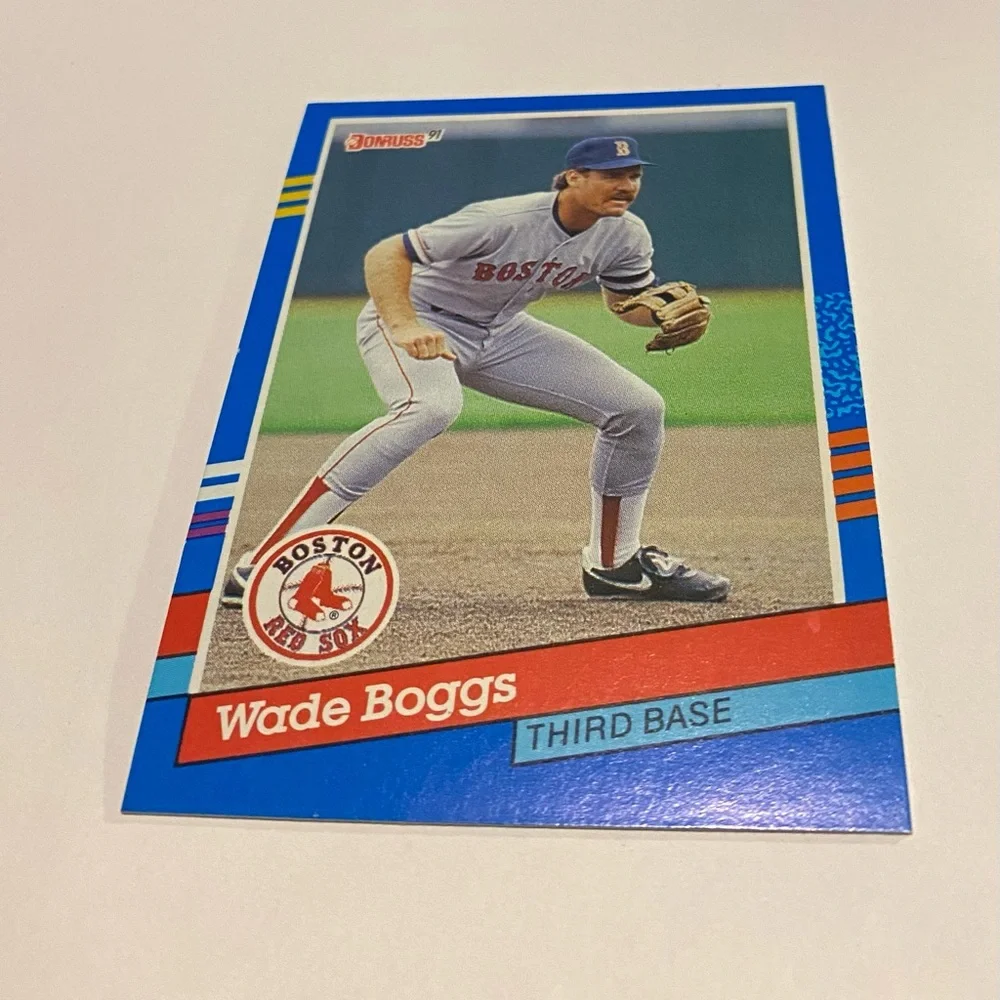 Wade Boggs 1991 Error Donruss Baseball Card # 178 (Series 1) Vintage Collectible